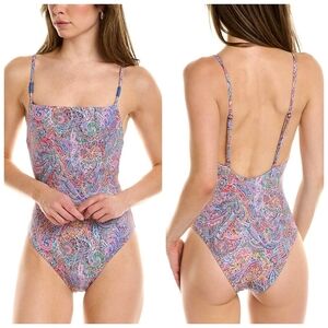 Onia Juliette One Piece In Purple Swimsuit Medium